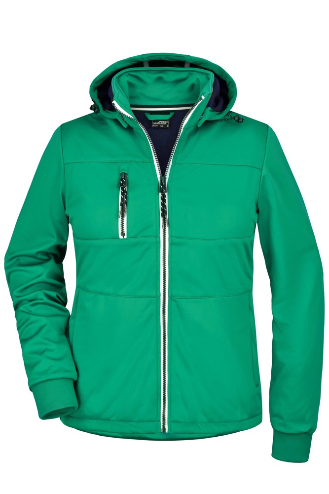 Ladies' Maritime Jacket - irish green/navy/white