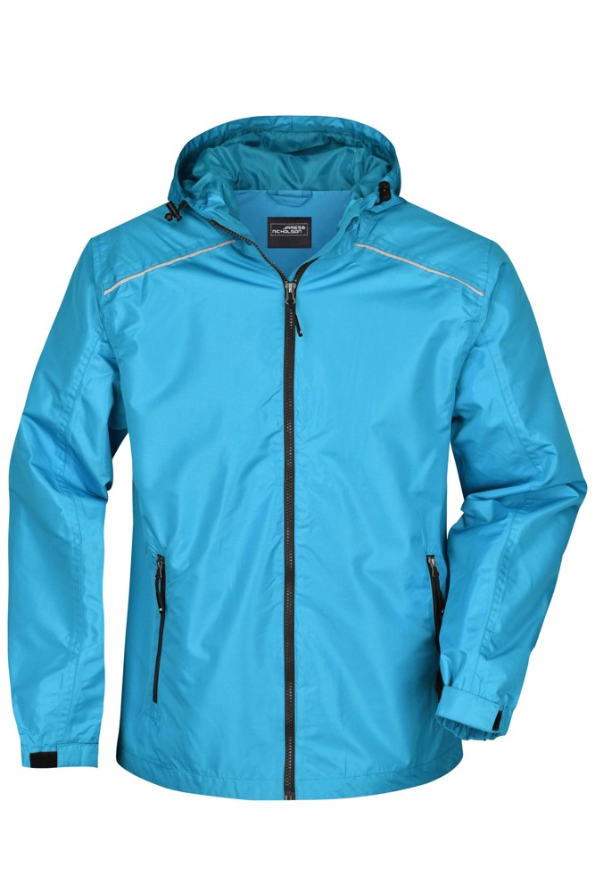 Men's Rain Jacket - turquoise/iron grey