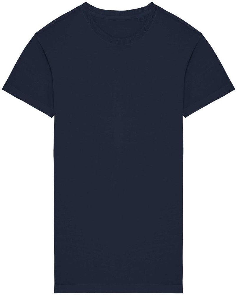 Ecologische verwassen T-shirtjurk - washed navy blue