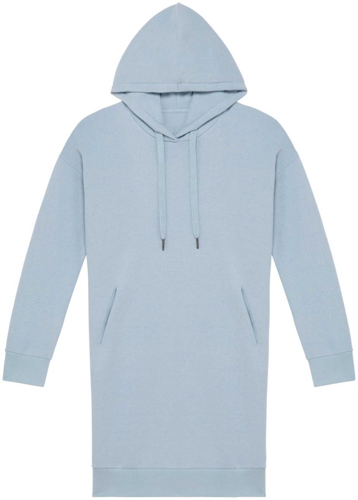 Ecologische sweaterjurk met capuchon